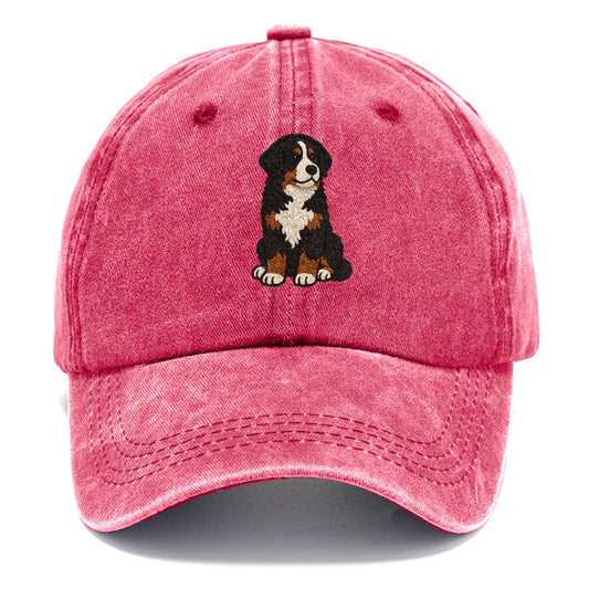 bernedoodle-tricolor-curly-playful-charm Hat