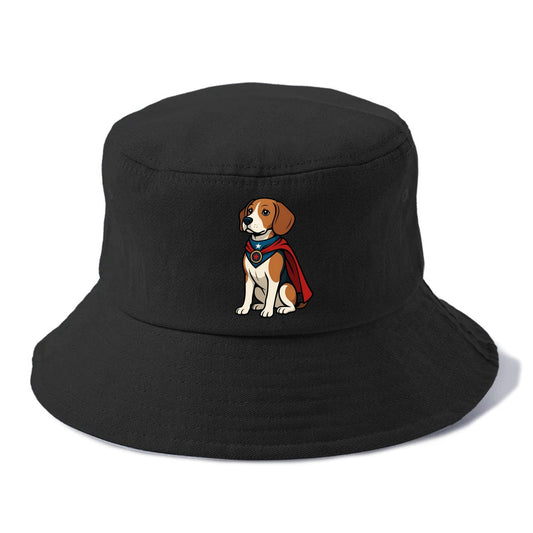 Beagle Patriotic Hero  - Bucket Hat - Black