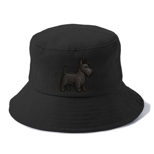 Scottish Terrier - Contemporary scottie - Bucket Hat - Black