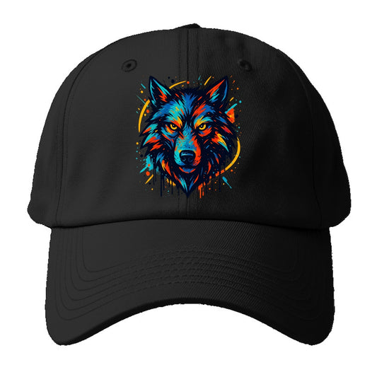 Alpha Wolf Leader  - Baseball Cap For Big Heads - Black