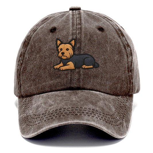 Yorkshire Terrier - Blue and tan relaxed Classic Cap - Brown