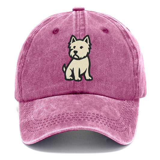 West Highland White Terrier - Alert stan Classic Cap - Dusty Rose(Rose)
