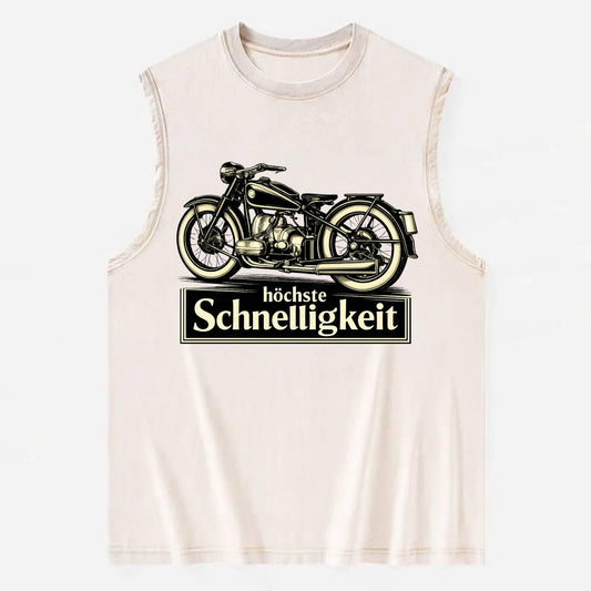 German Speed Motorcycle - Vintage Washed Tank