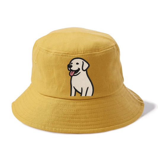 Labrador - Happy panting expression - Bucket Hat - Golden Harvest(Yellow)