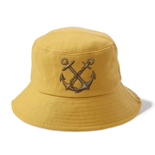 Crossed Anchors  - Bucket Hat - Golden Harvest(Yellow)