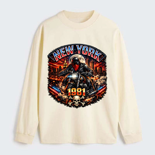 New York 1981 Biker - Classic Long Sleeve Shirt