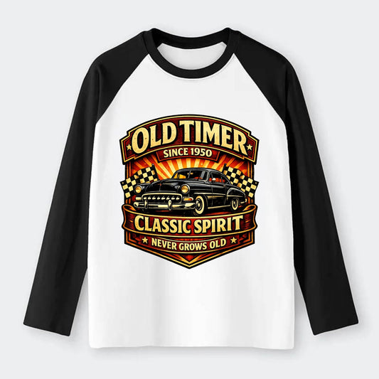 Old Timer Classic Spirit - Raglan Long Sleeve T-Shirt