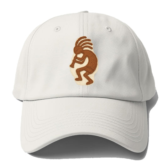 Kokopelli  - Baseball Cap For Big Heads - Off White