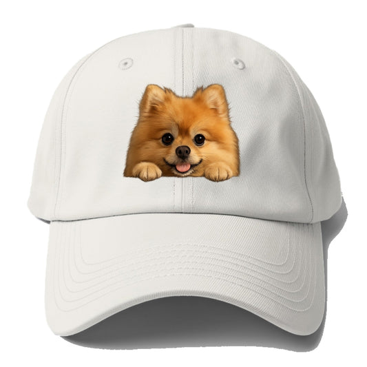 Pomeranian  - Baseball Cap - Off White