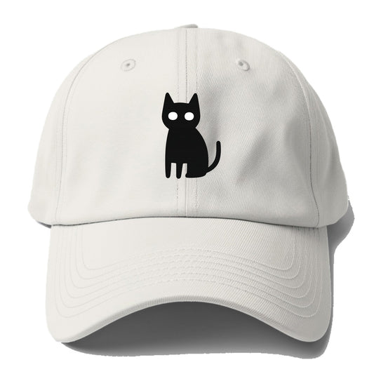 YOU MUST EMBRACE THE VOID | Black cat st - Baseball Cap For Big Heads - Off White