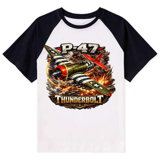 P 47 Thunderbolt - Contrast Raglan T-shirt