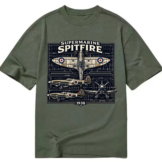 Spitfire Blueprint - Classic T-shirt