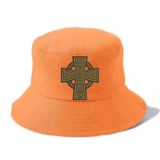 Celtic Cross  - Bucket Hat - Terracotta Clay(Orange)