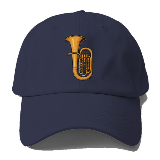 Tuba with large brass bell - Baseball Cap - Twilight Navy(Blue)