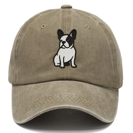 french-bulldog-black-white-charming-pose Hat
