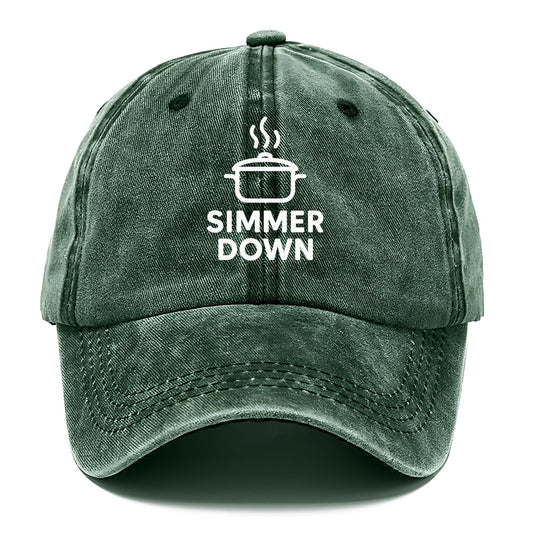 simmer down relax Hat