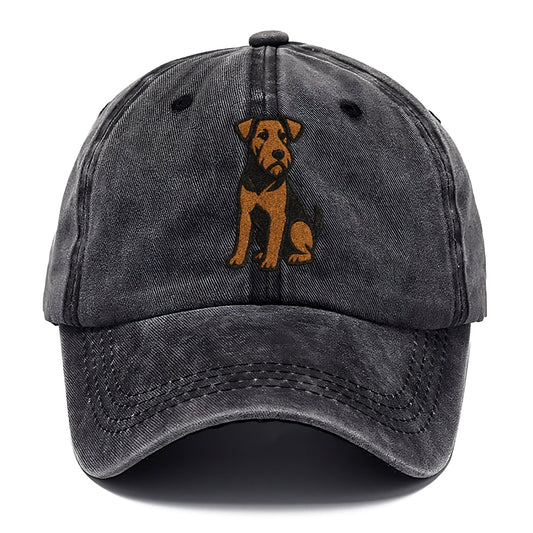 Airedale Terrier Black And Tan Design Hat